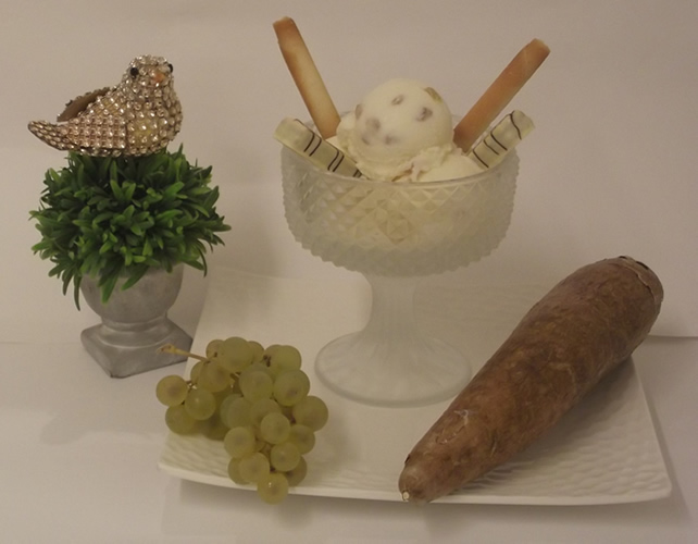 glace manioc raisin